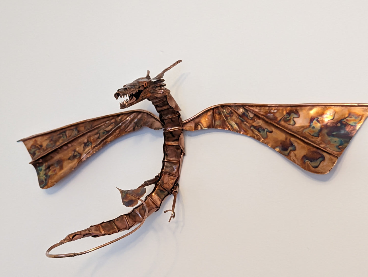 Copper Dragon sculpture