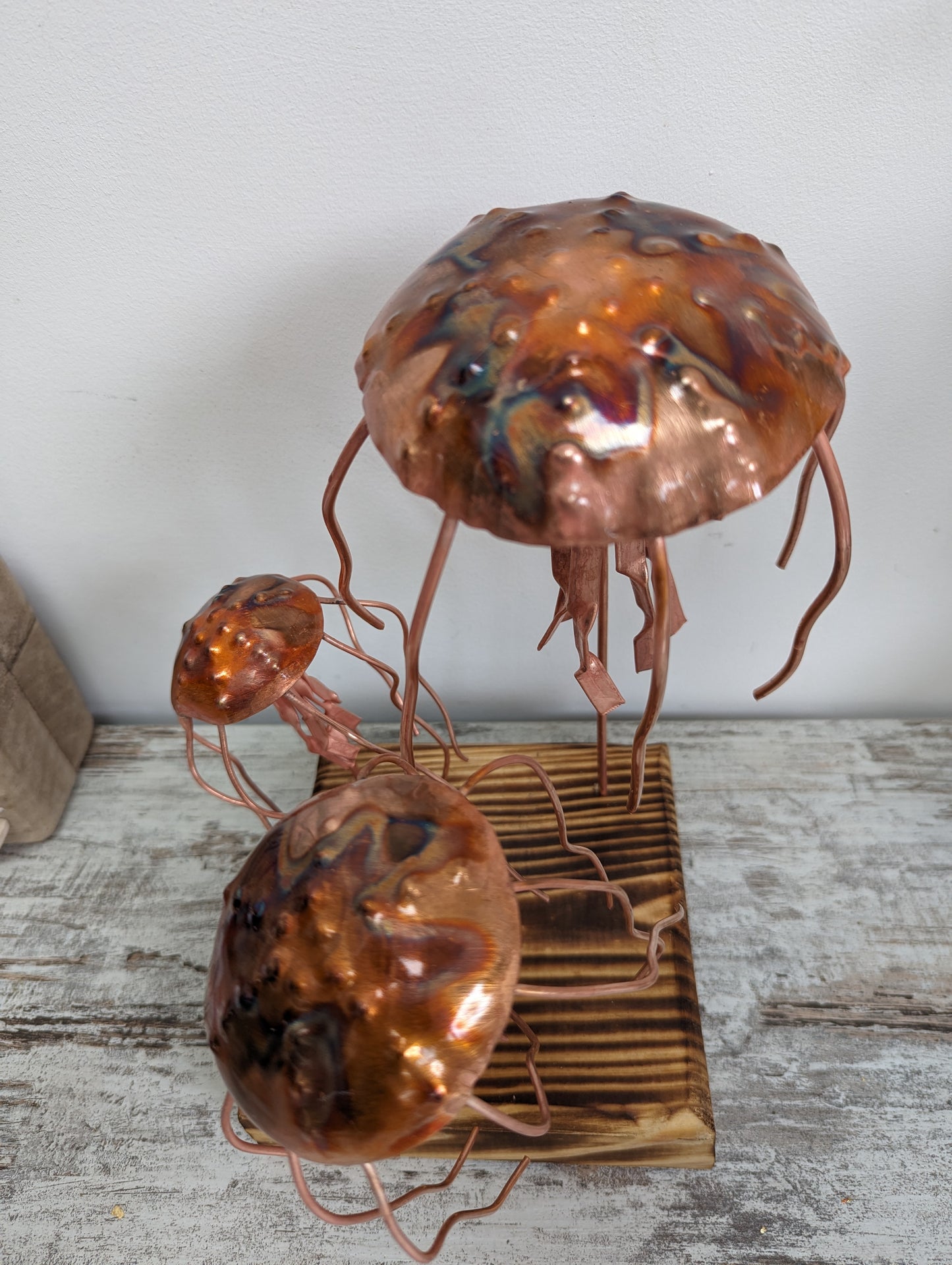 Three Copper jellyfish - Deshca Designs