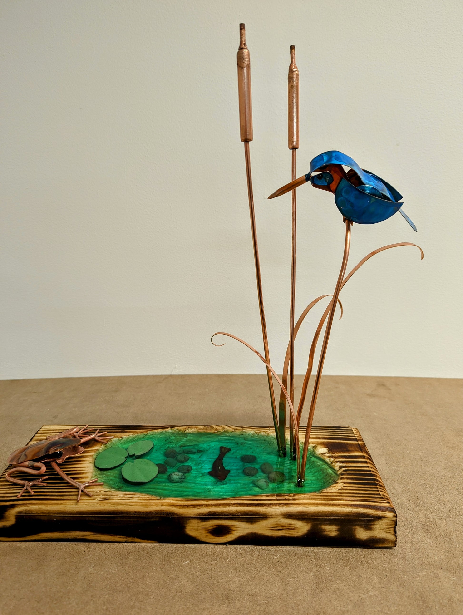 Kingfisher and frog - Deshca Designs