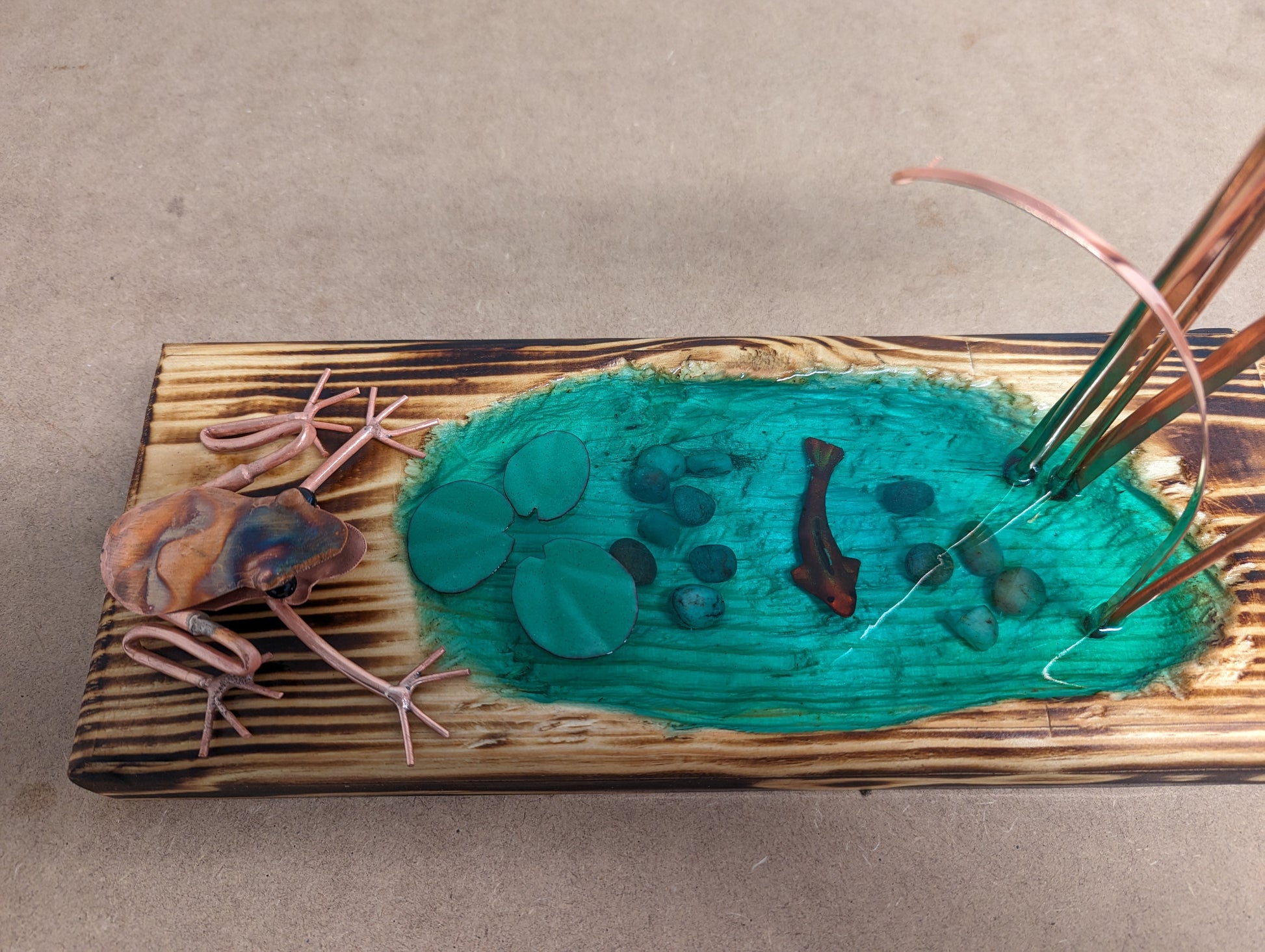 Kingfisher and frog - Deshca Designs