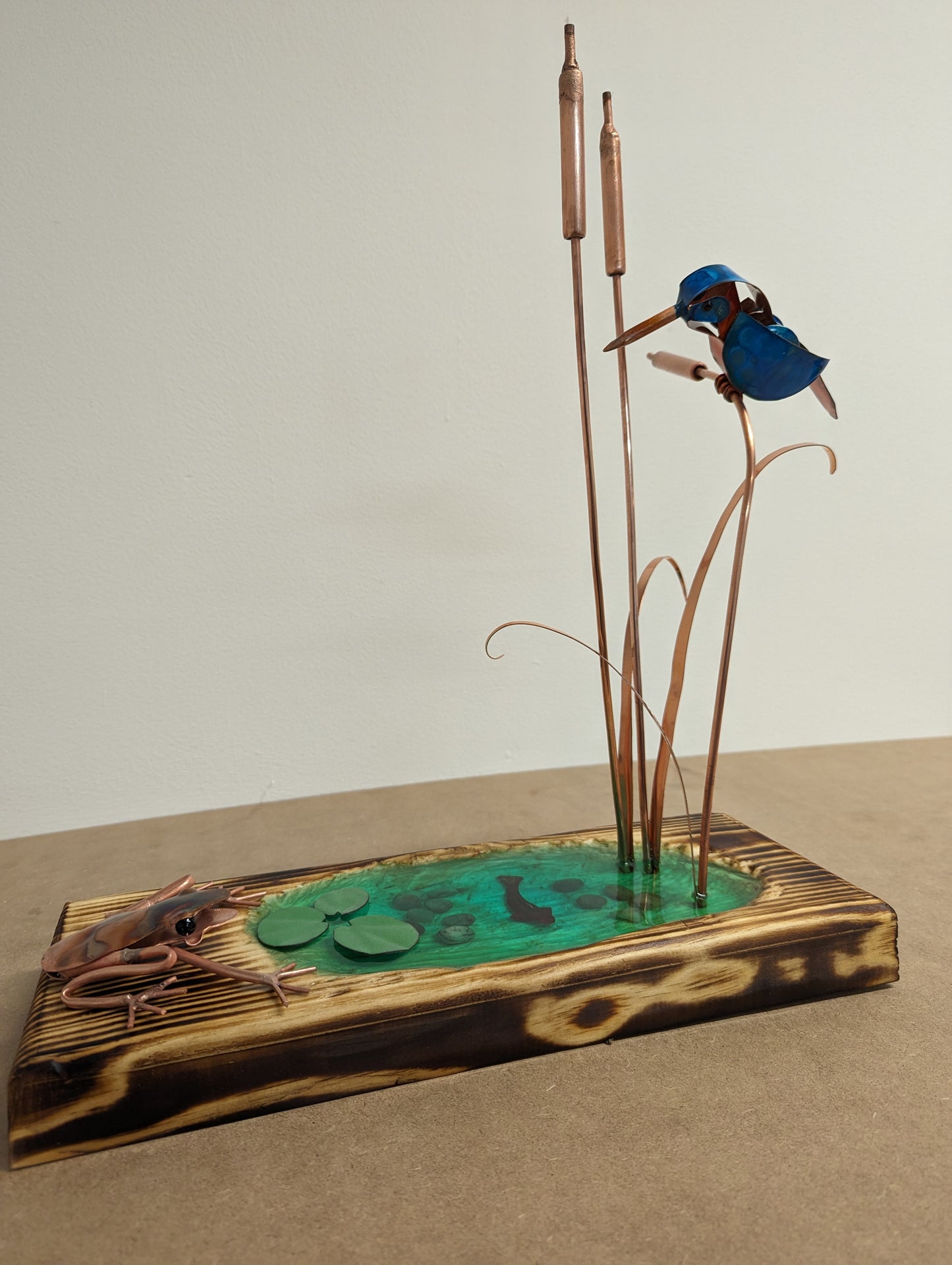 Kingfisher and frog - Deshca Designs