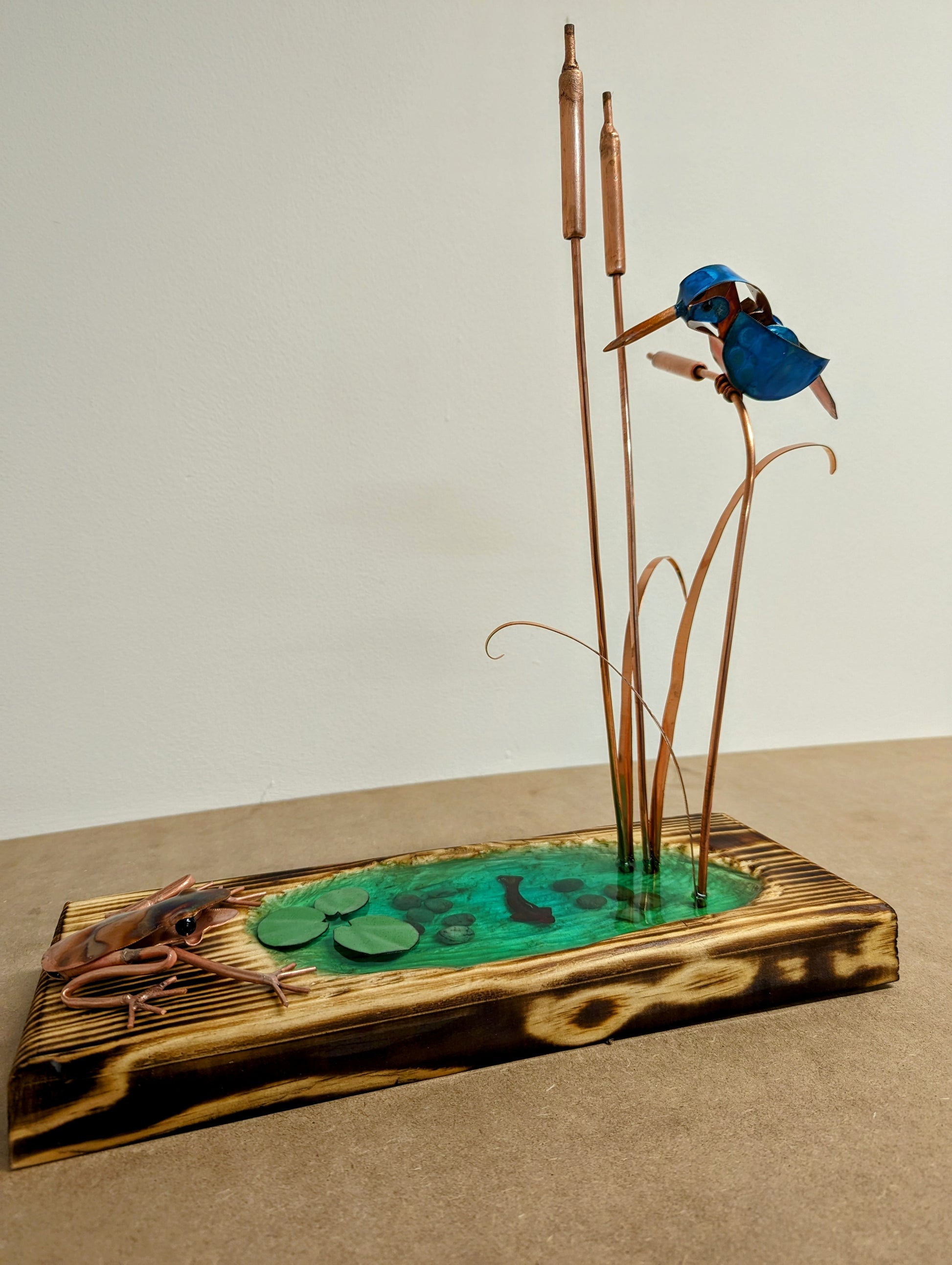 Kingfisher and frog - Deshca Designs