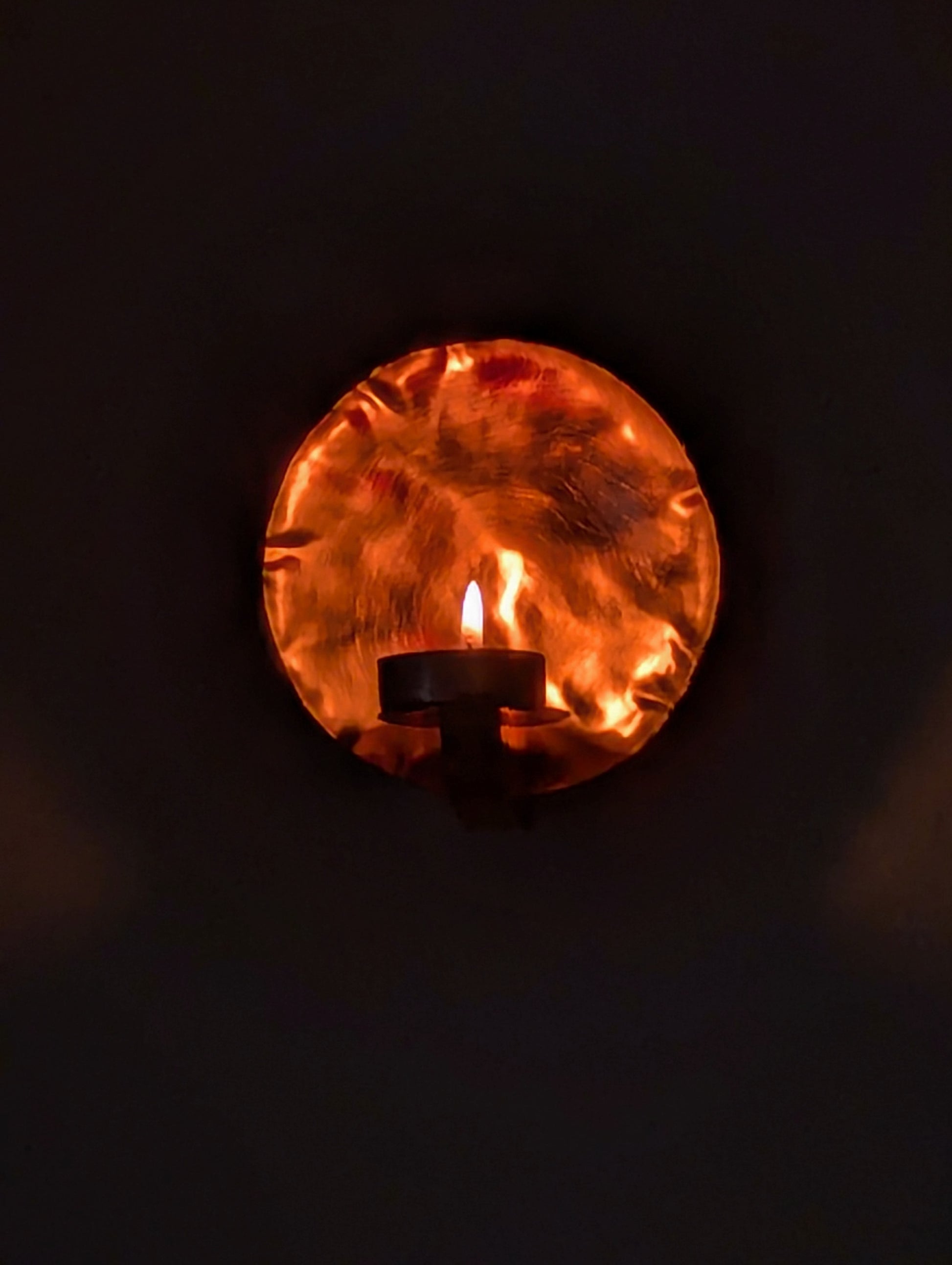 Copper wall sconce, ambient lighting - Deshca Designs