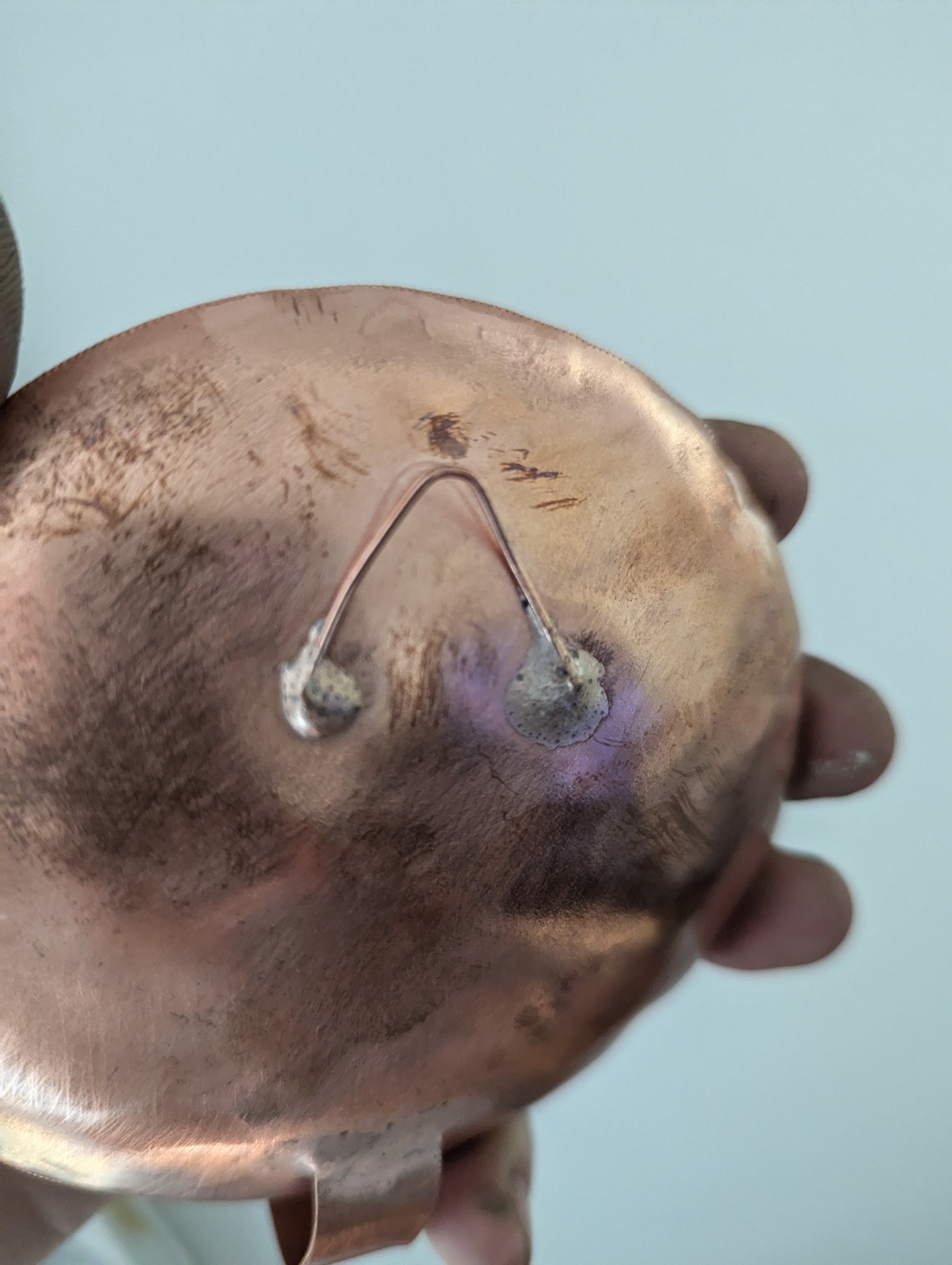 Copper wall sconce, ambient lighting - Deshca Designs