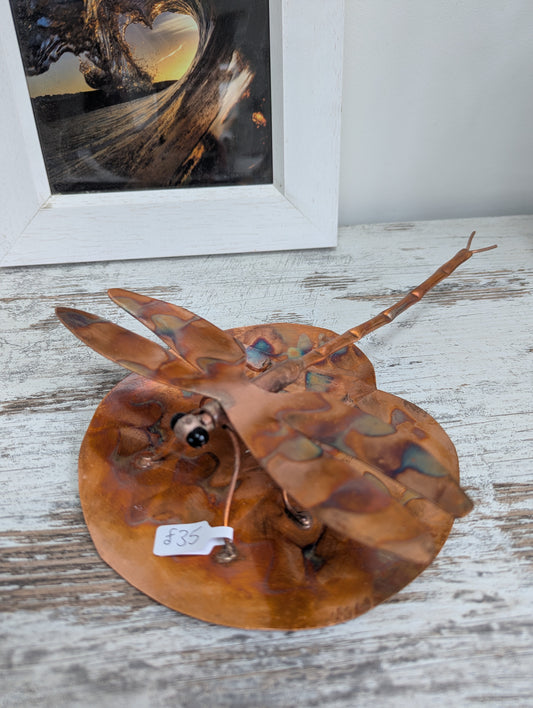 Dragonfly on lily pad - Deshca Designs