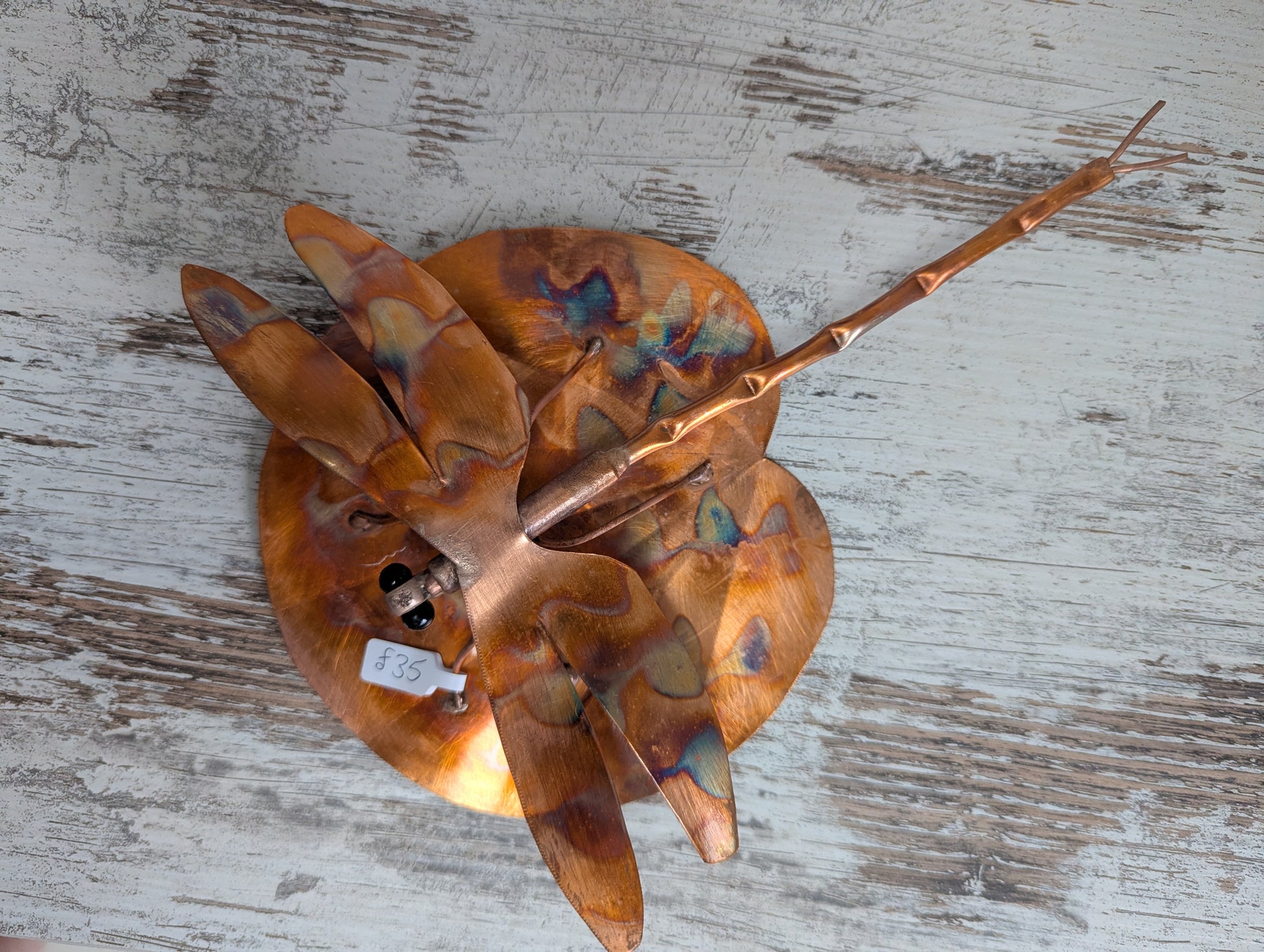 Dragonfly on lily pad - Deshca Designs