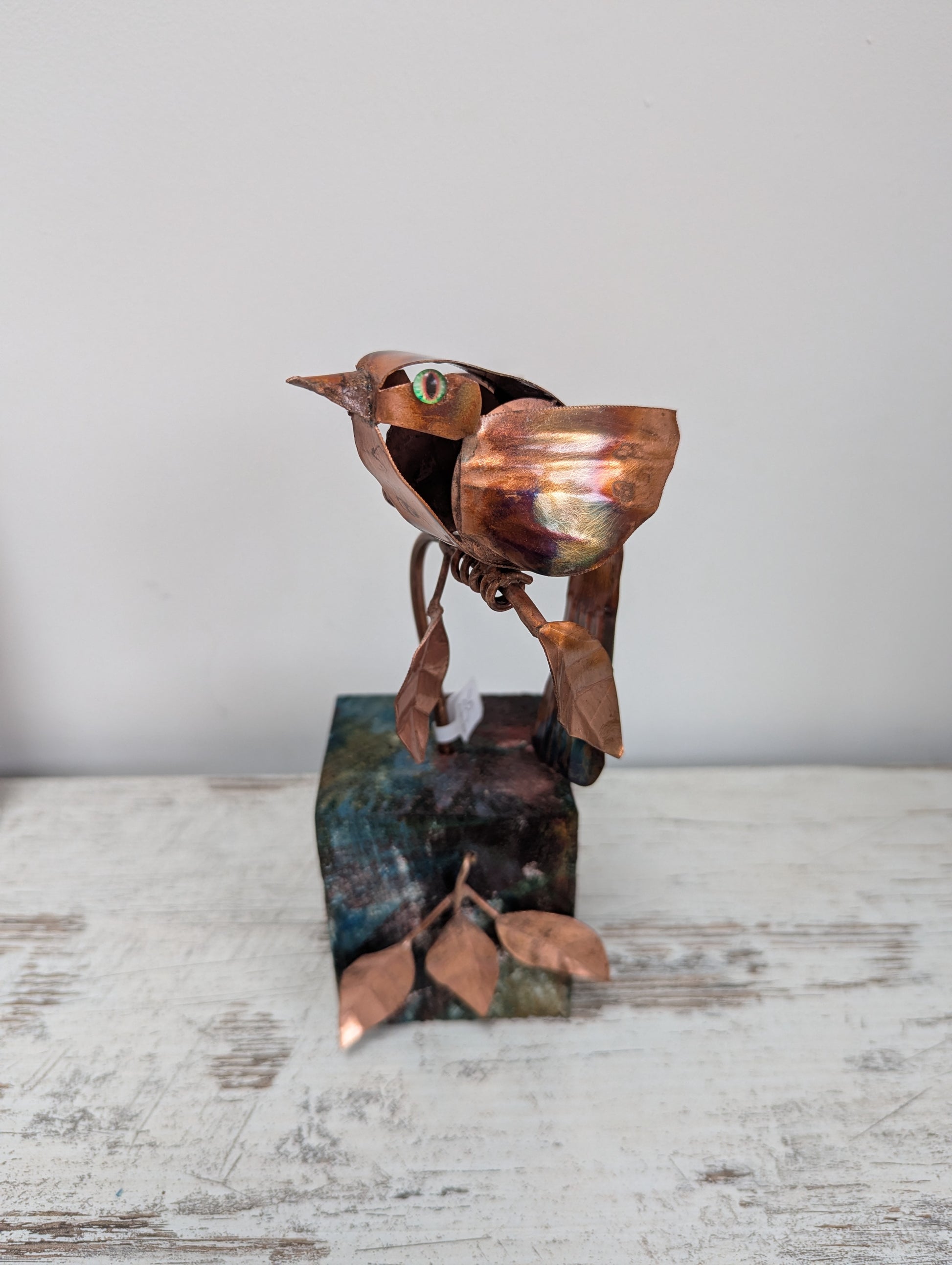 Small copper bird - Deshca Designs
