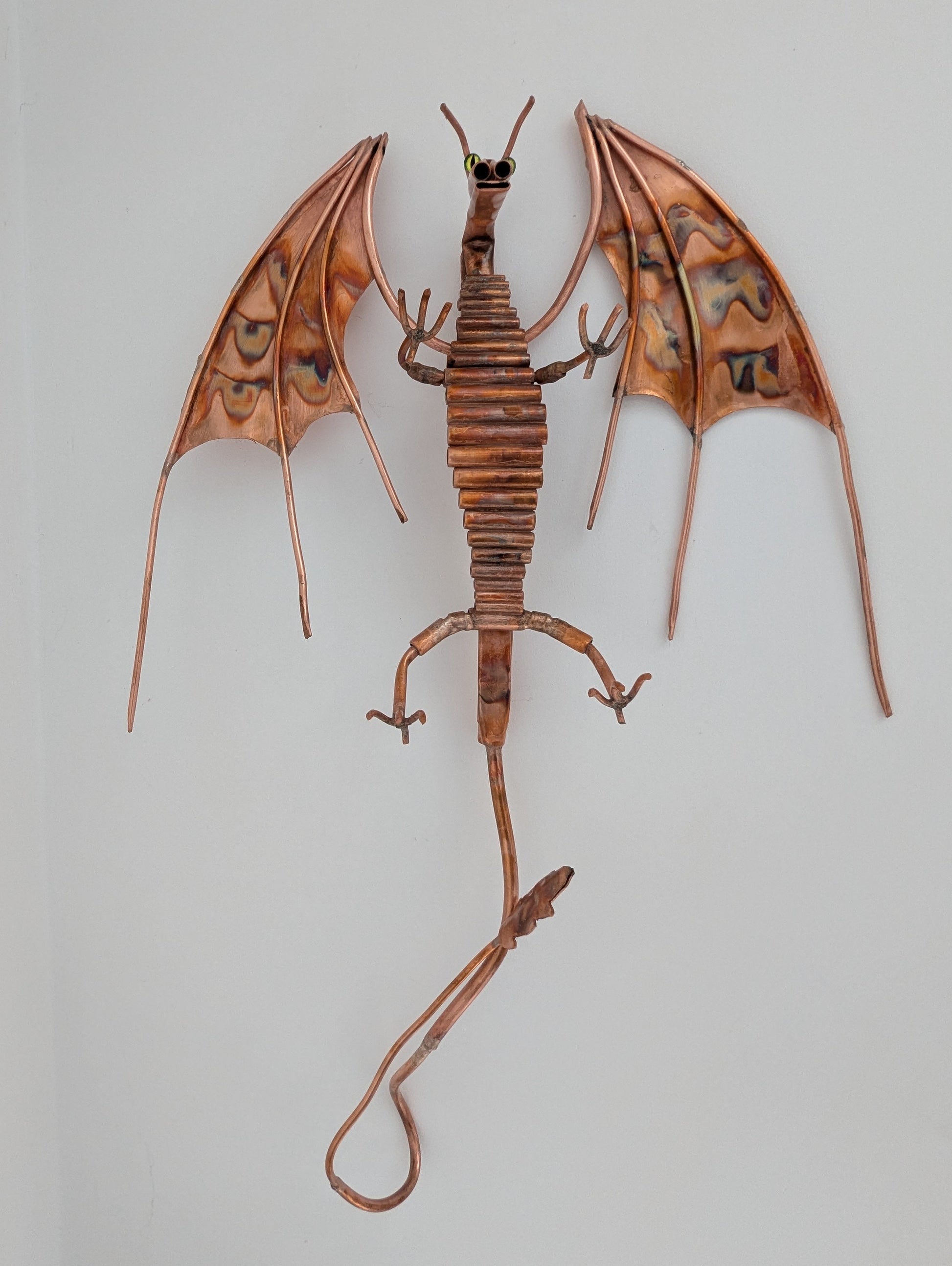 Copper dragon wall hanging - Deshca Designs