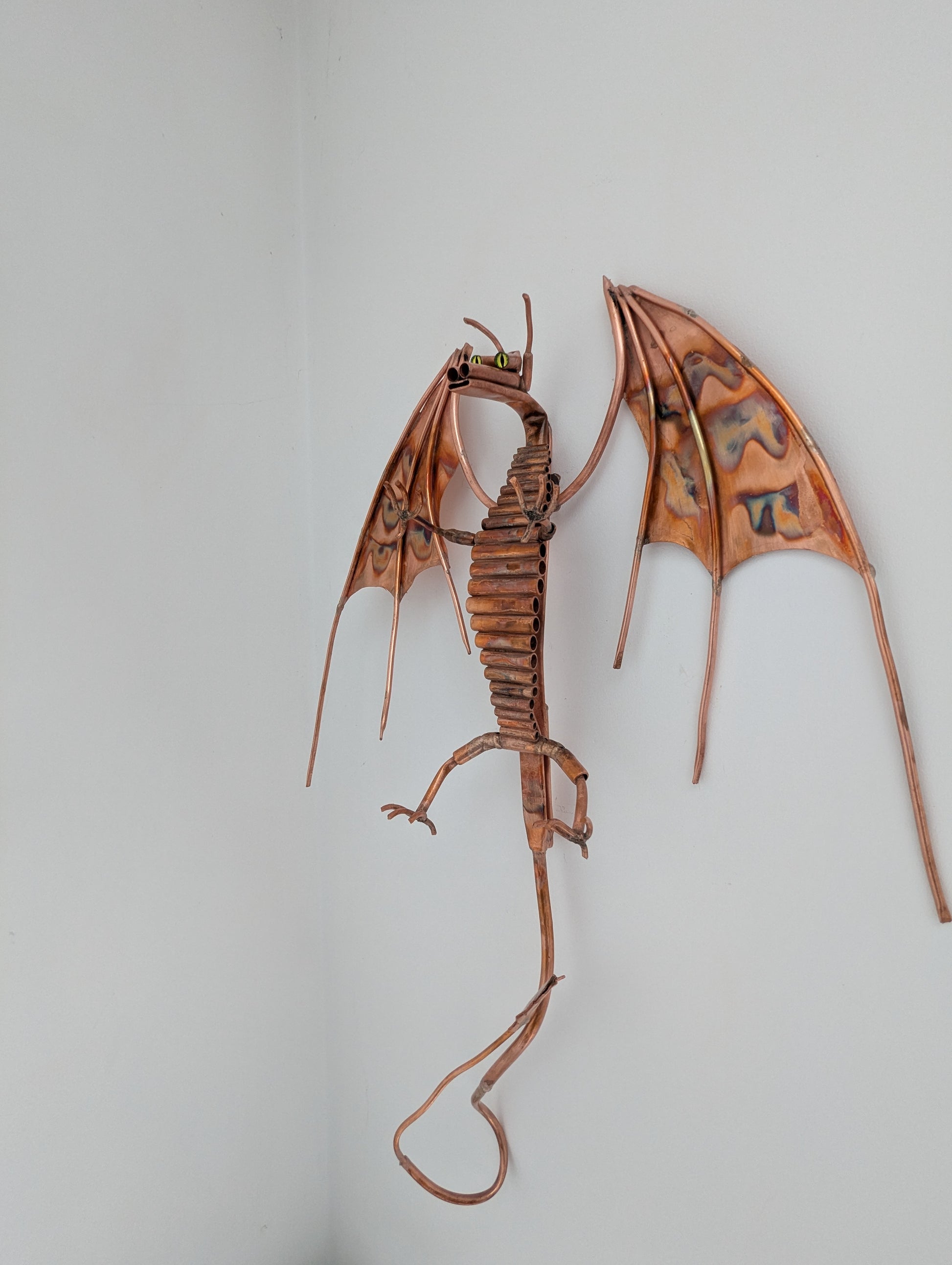 Copper dragon wall hanging - Deshca Designs