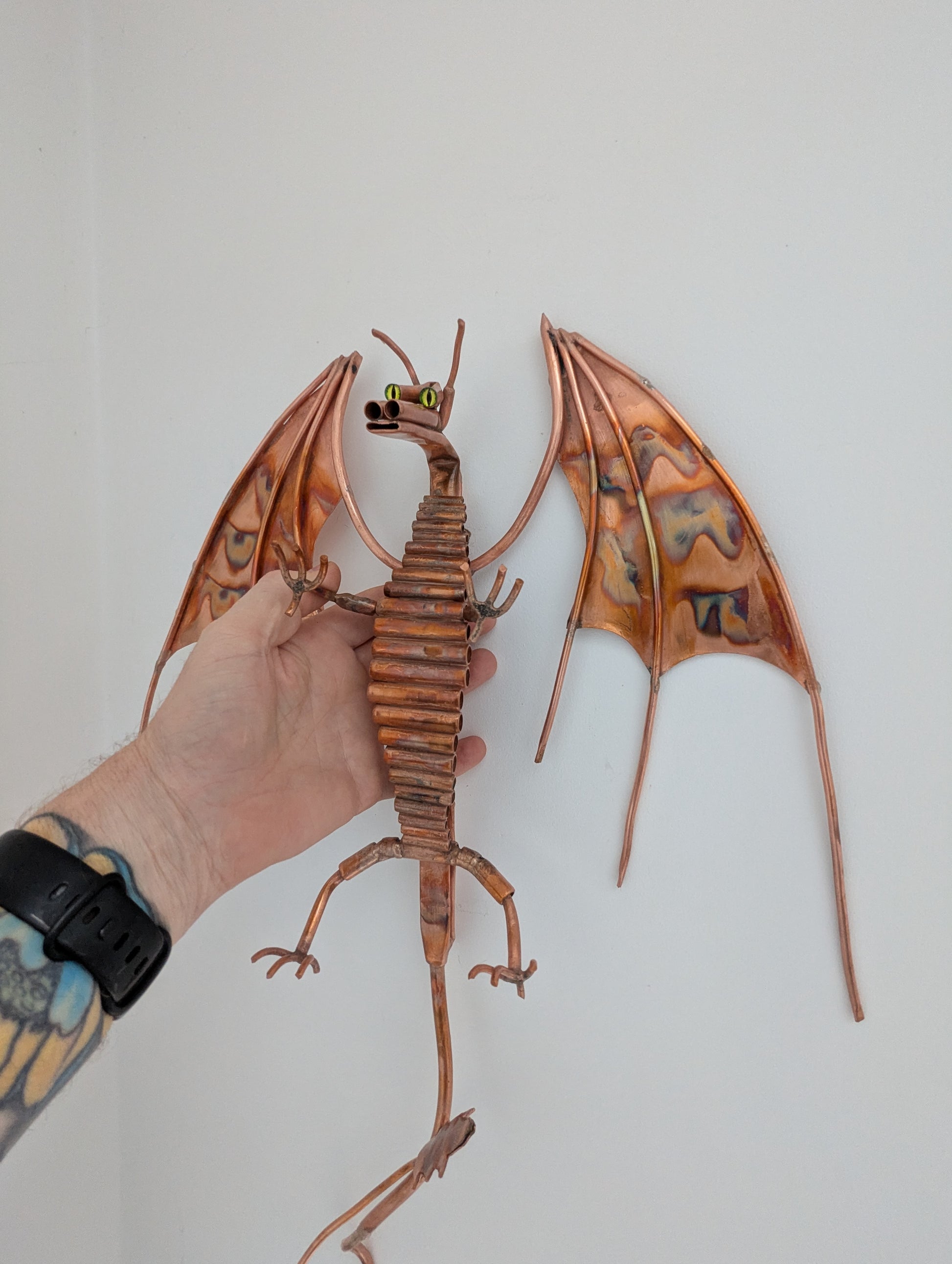 Copper dragon wall hanging - Deshca Designs