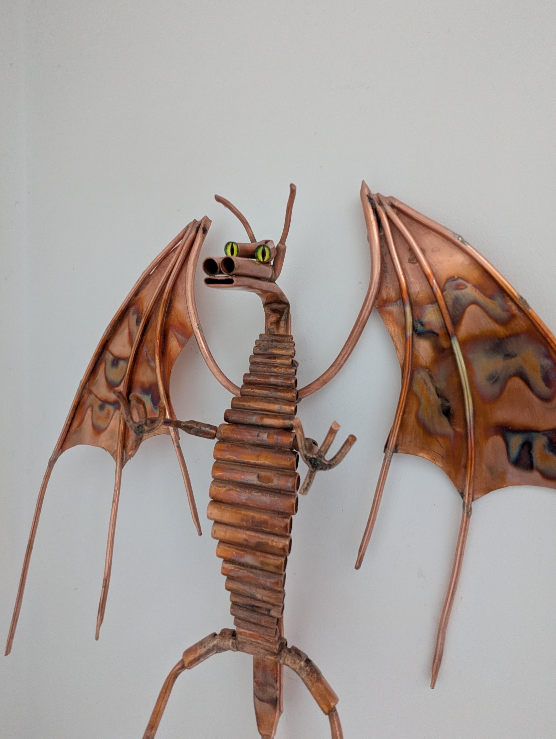 Copper dragon wall hanging - Deshca Designs