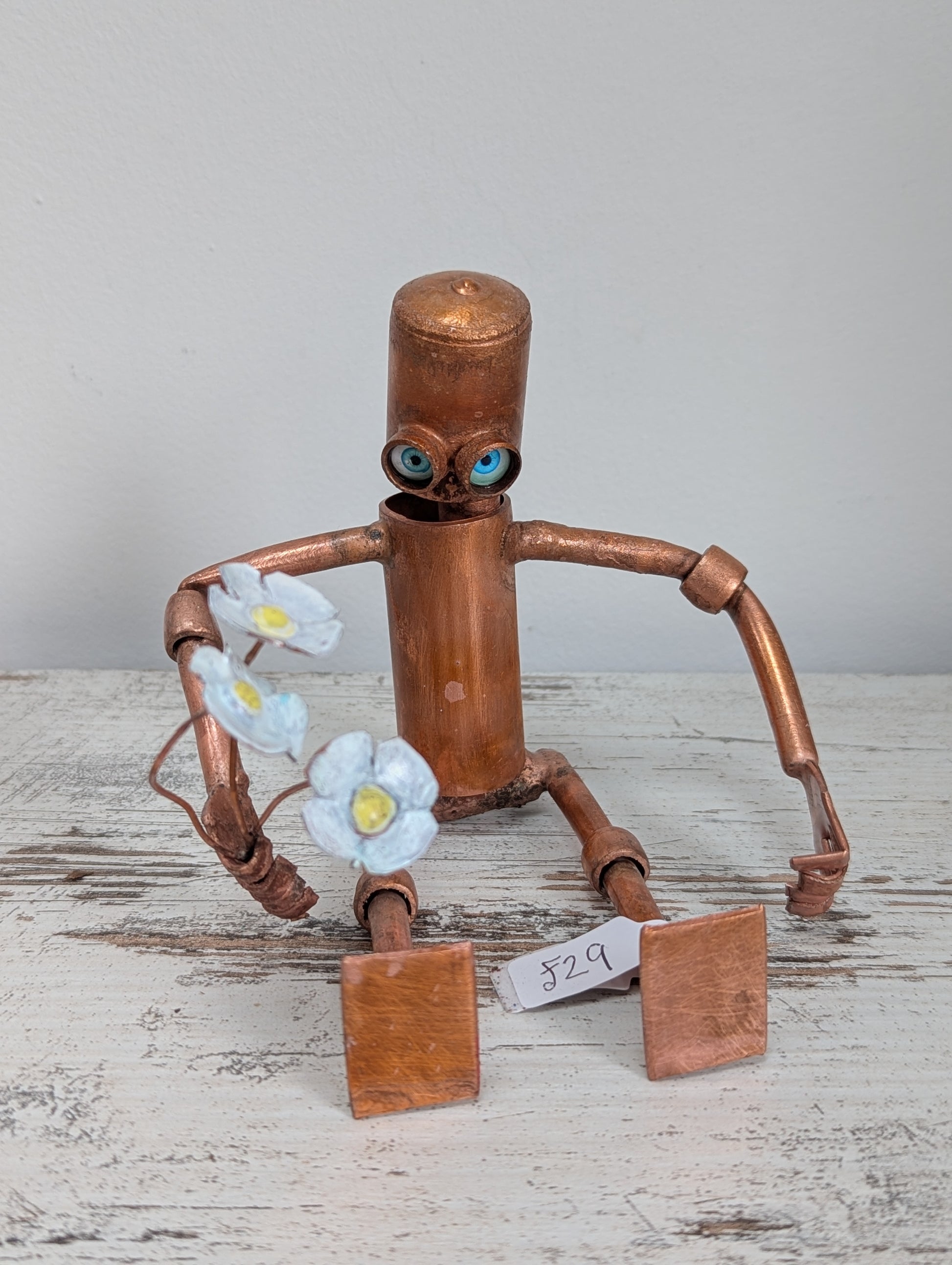 Robot with flowers - Deshca Designs