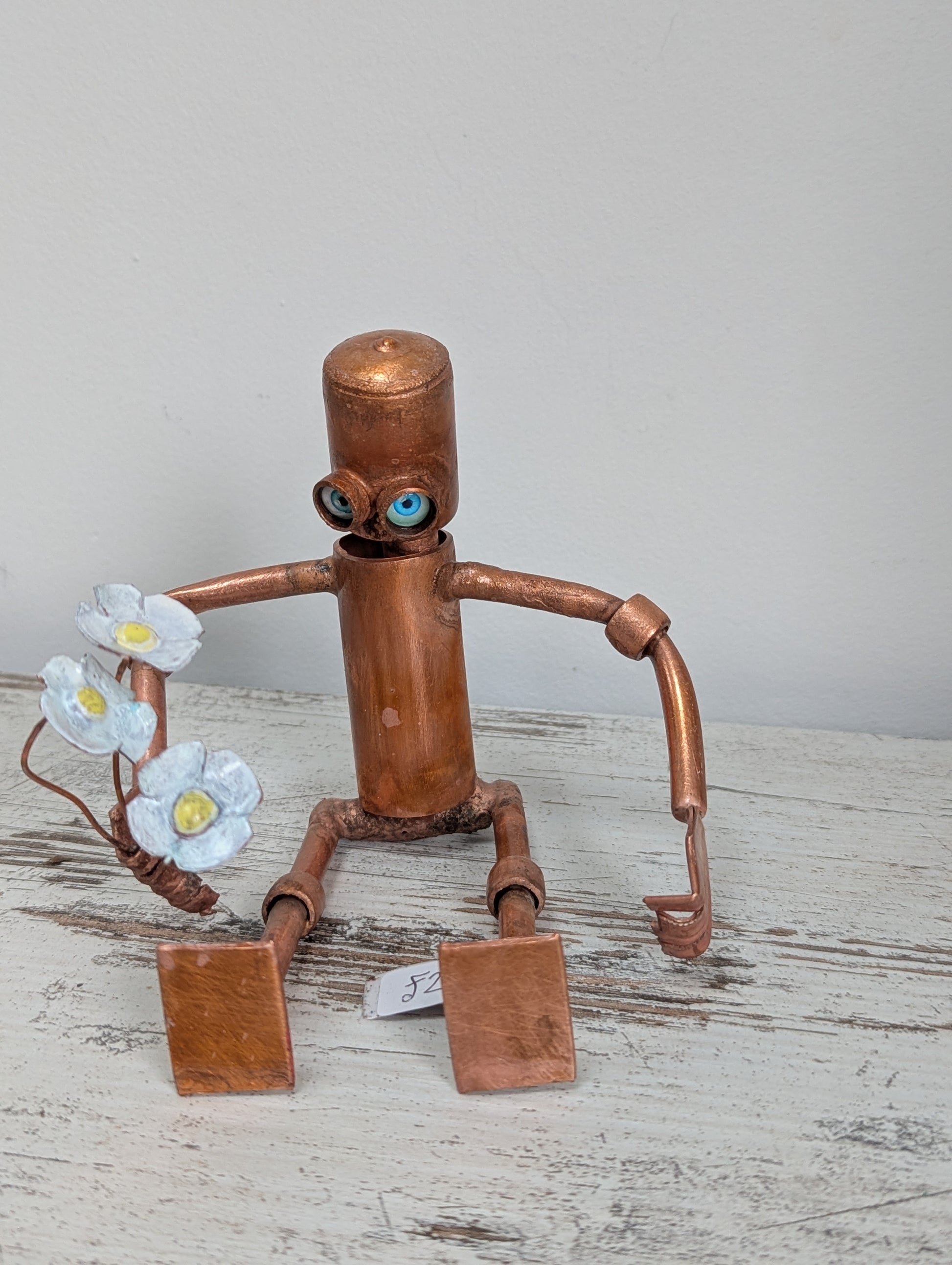 Robot with flowers - Deshca Designs