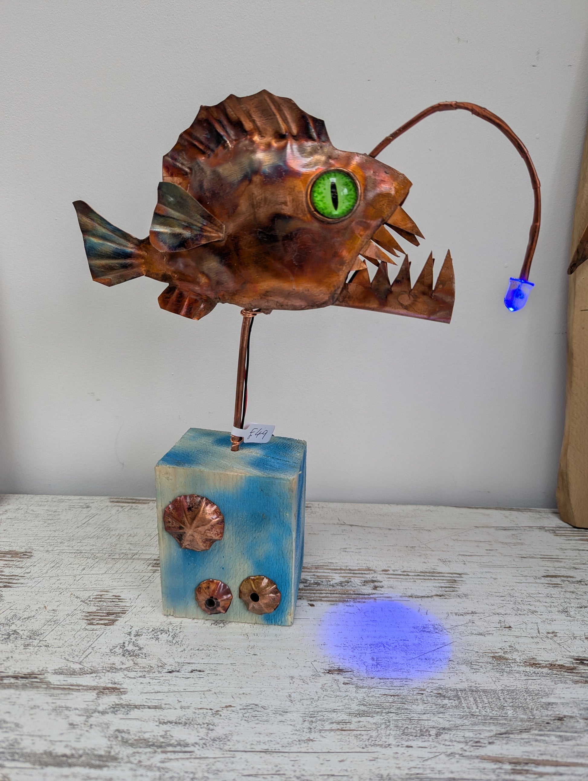 Anglerfish sculpture - Deshca Designs