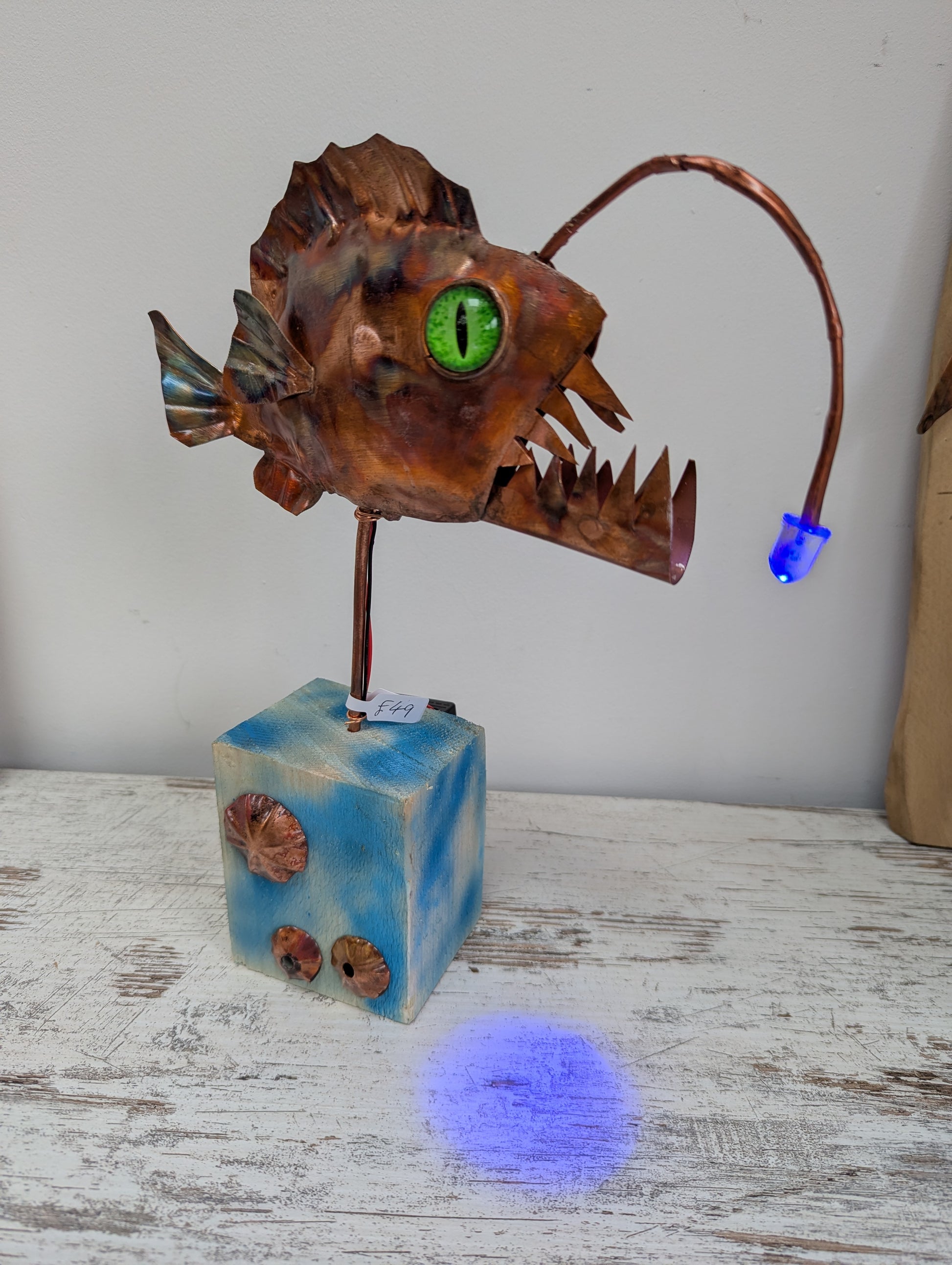 Anglerfish sculpture - Deshca Designs