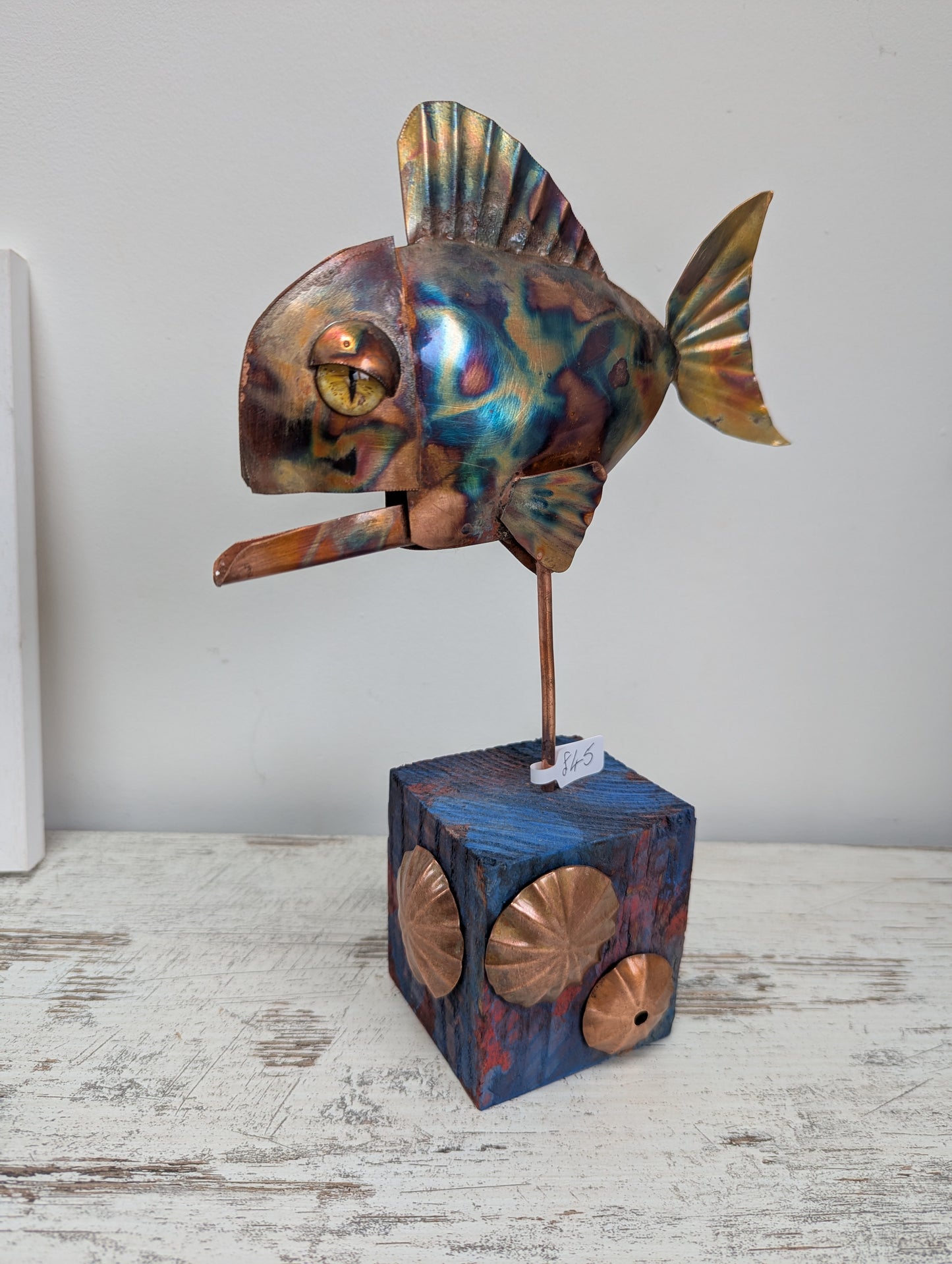 Copper fish sculpture - Deshca Designs