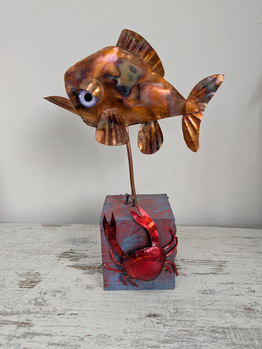 Funky copper fish - Deshca Designs