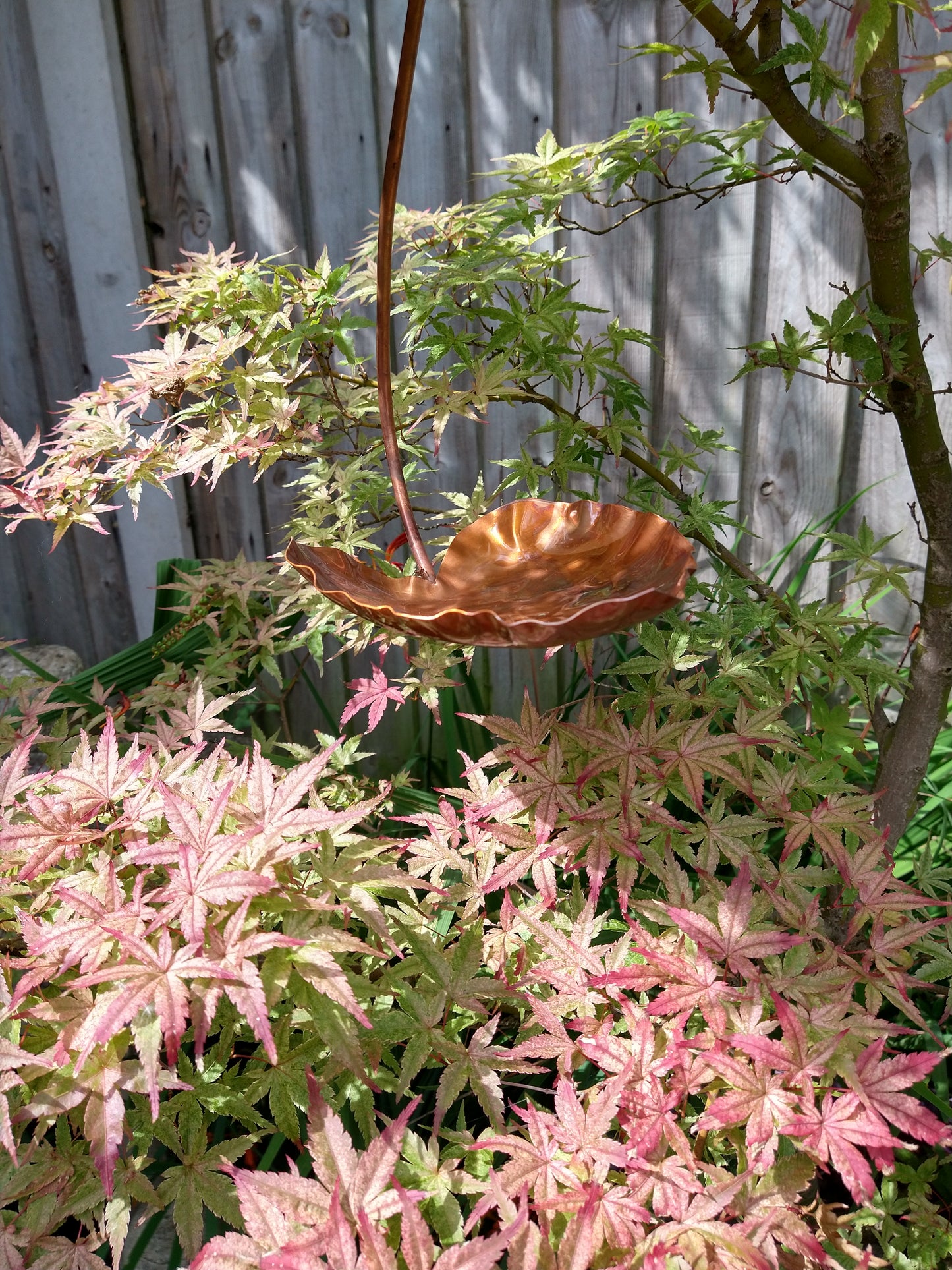 Handmade Copper Hanging Bird Feeder | Made in the UK | Durable & Weatherproof | Attracts Birds to Your Garden - Deshca Designs