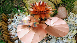 Various copper sculptures