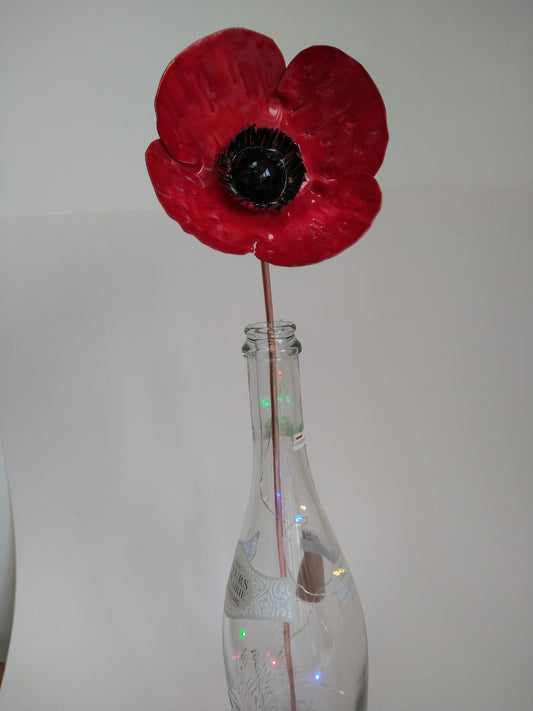 Alcohol ink poppy