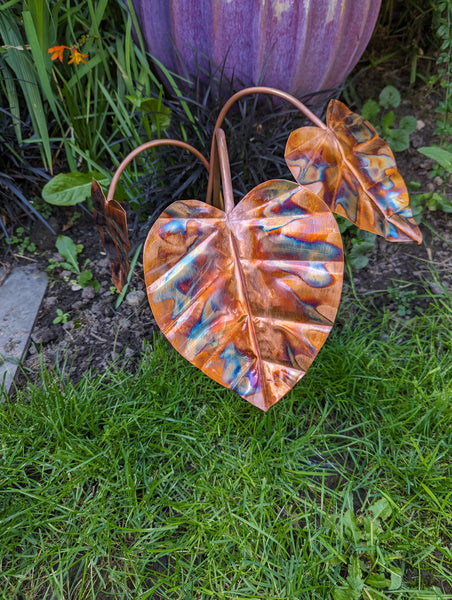 Handmade Copper Hosta Garden Decoration | Made in the UK - Deshca Designs