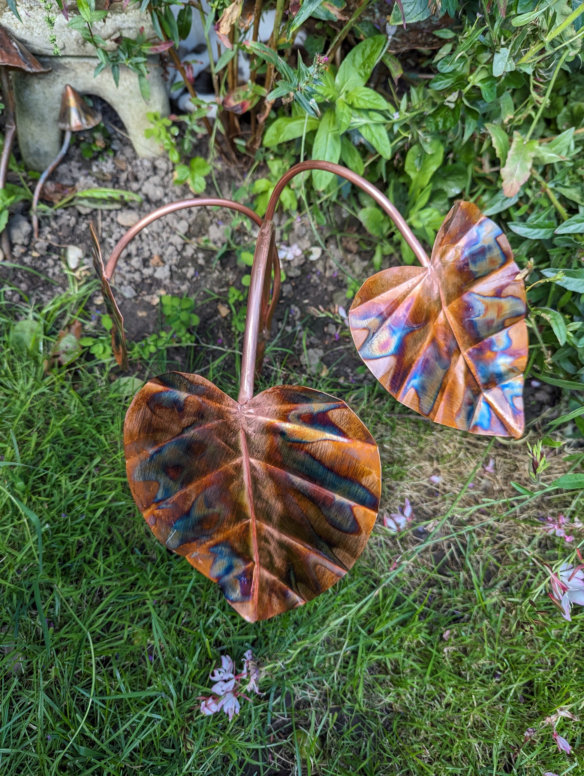 Handmade Copper Hosta Garden Decoration | Made in the UK - Deshca Designs