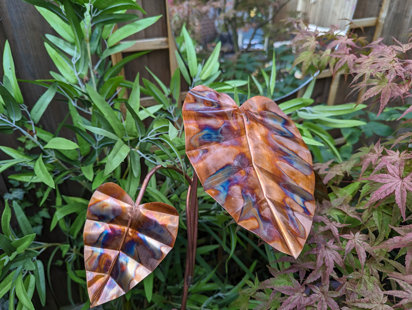 Handmade Copper Hosta Garden Decoration | Made in the UK - Deshca Designs