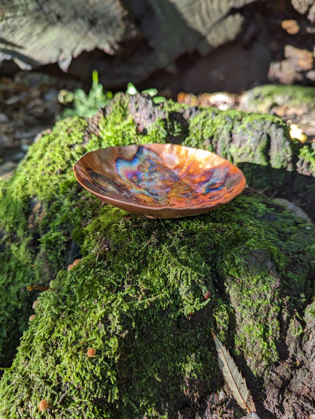 Handmade small hammered copper bowl - Deshca Designs