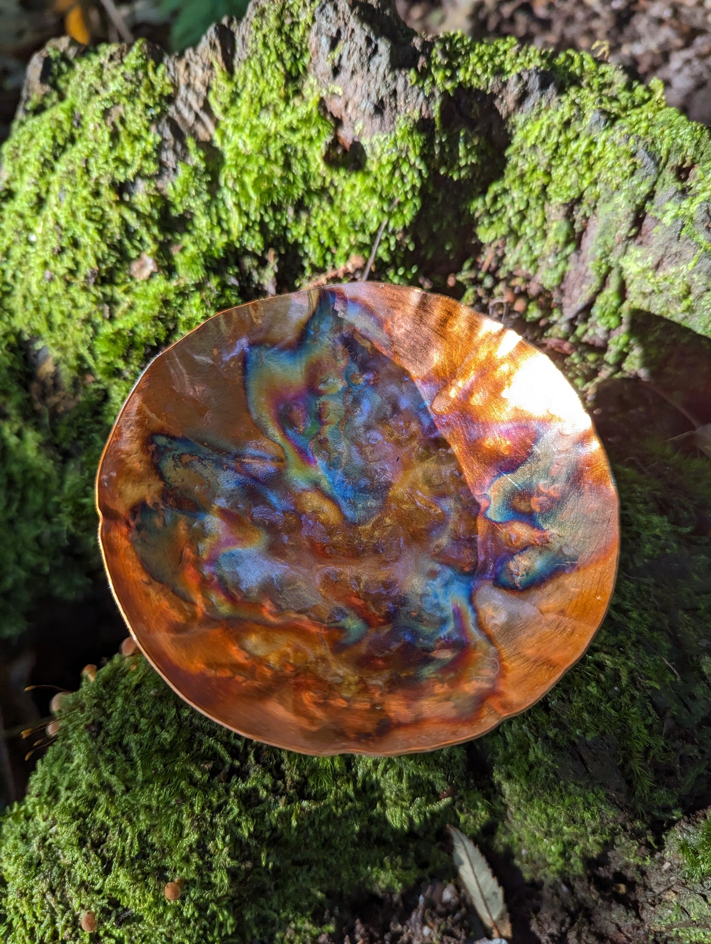 Handmade small hammered copper bowl - Deshca Designs