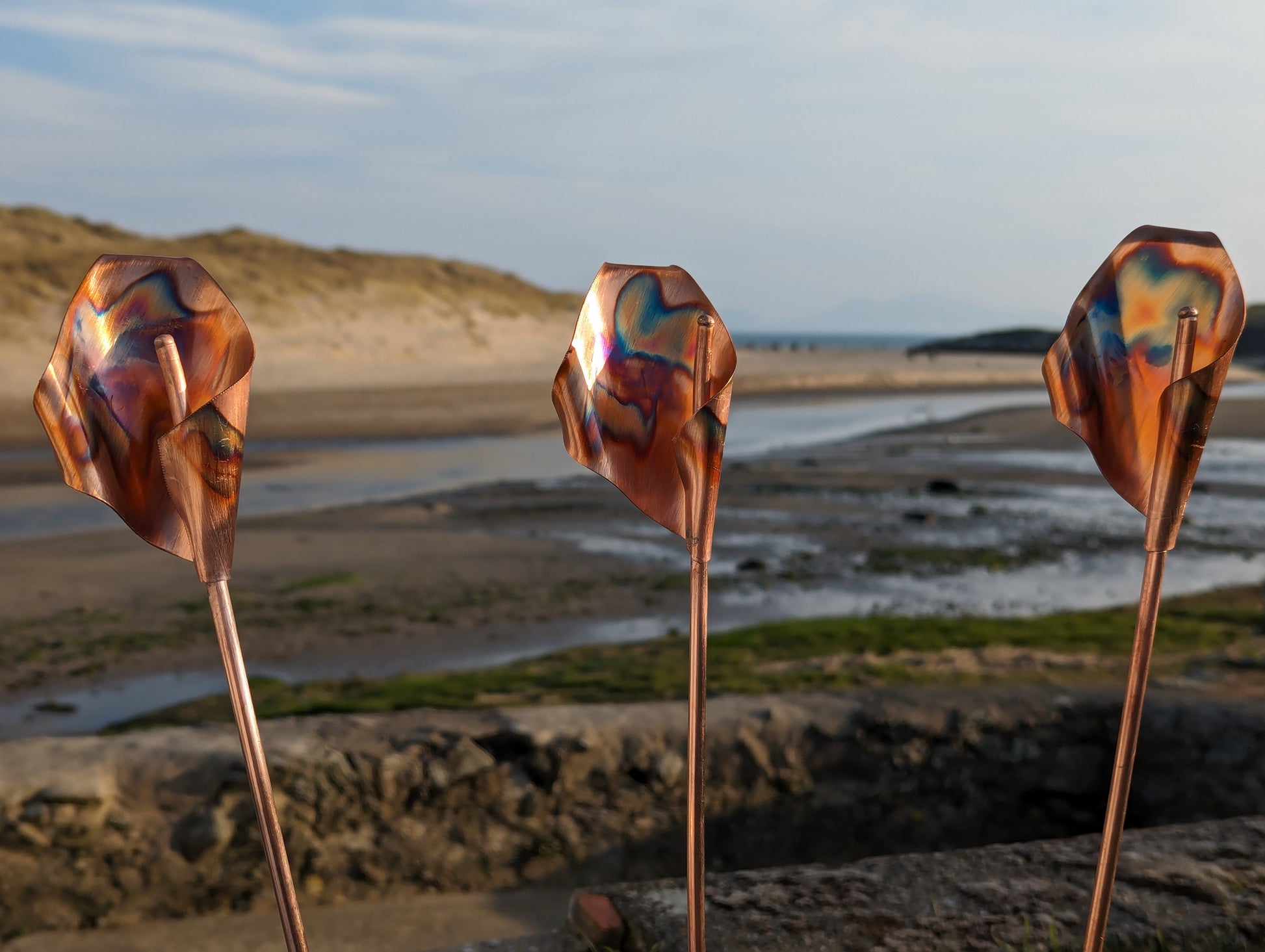 Handmade Copper Calla Lilies for the Garden | UK Made | Rustic & Elegant - Deshca Designs