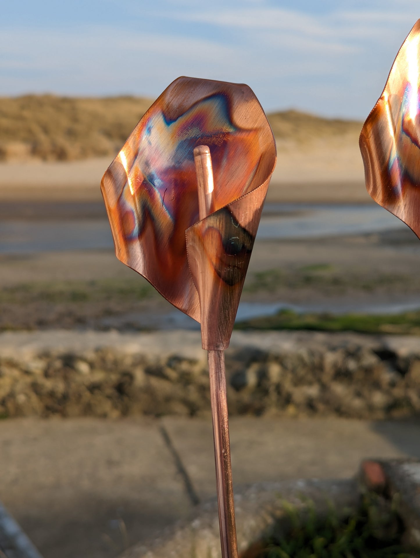 Handmade Copper Calla Lilies for the Garden | UK Made | Rustic & Elegant - Deshca Designs