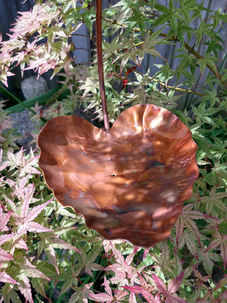 Handmade Copper Hanging Bird Feeder | Made in the UK | Durable & Weatherproof | Attracts Birds to Your Garden - Deshca Designs