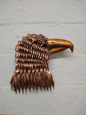 Eagle head wall hanging
