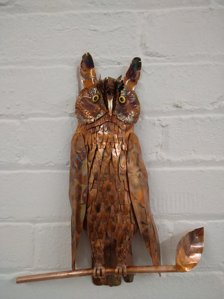 Long eared owl sculpture
