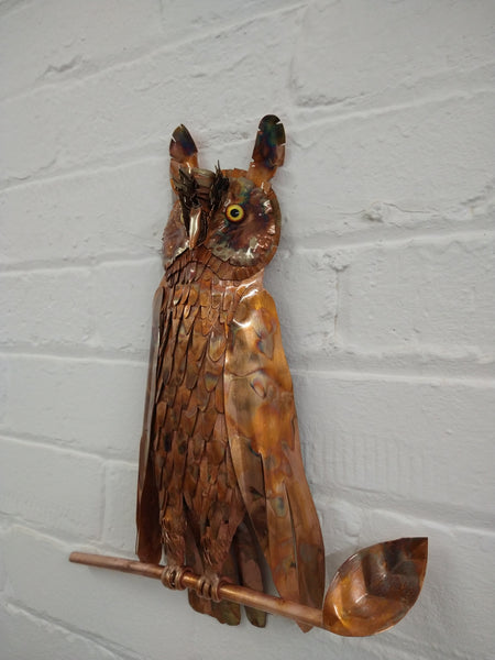 Long-eared owl wall hanging - Deshca Designs