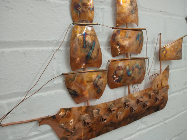 Copper Galleon wall hanging