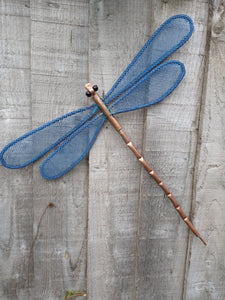 Copper Dragonfly wall hanging
