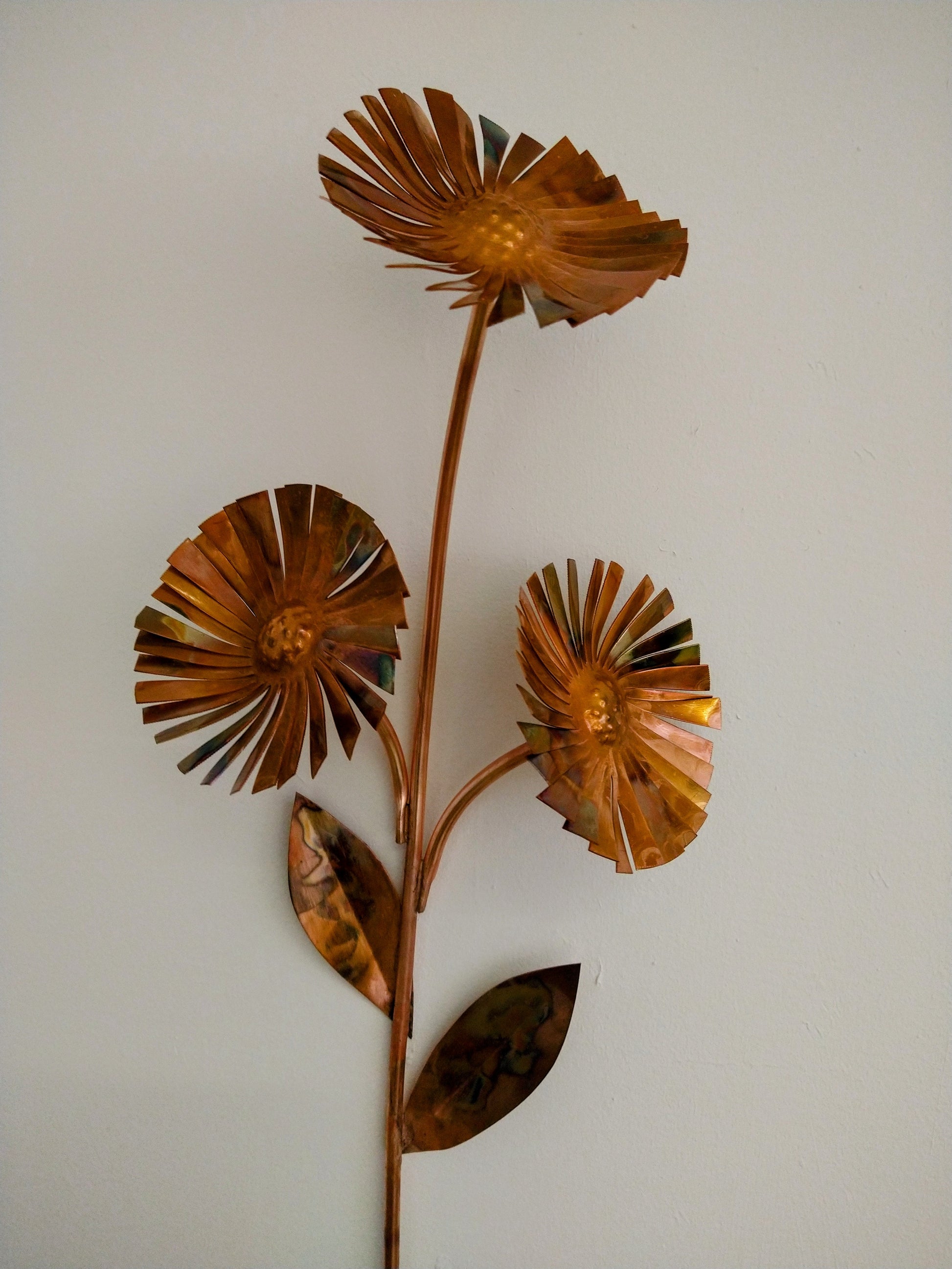 Copper aster garden stake - Deshca Designs