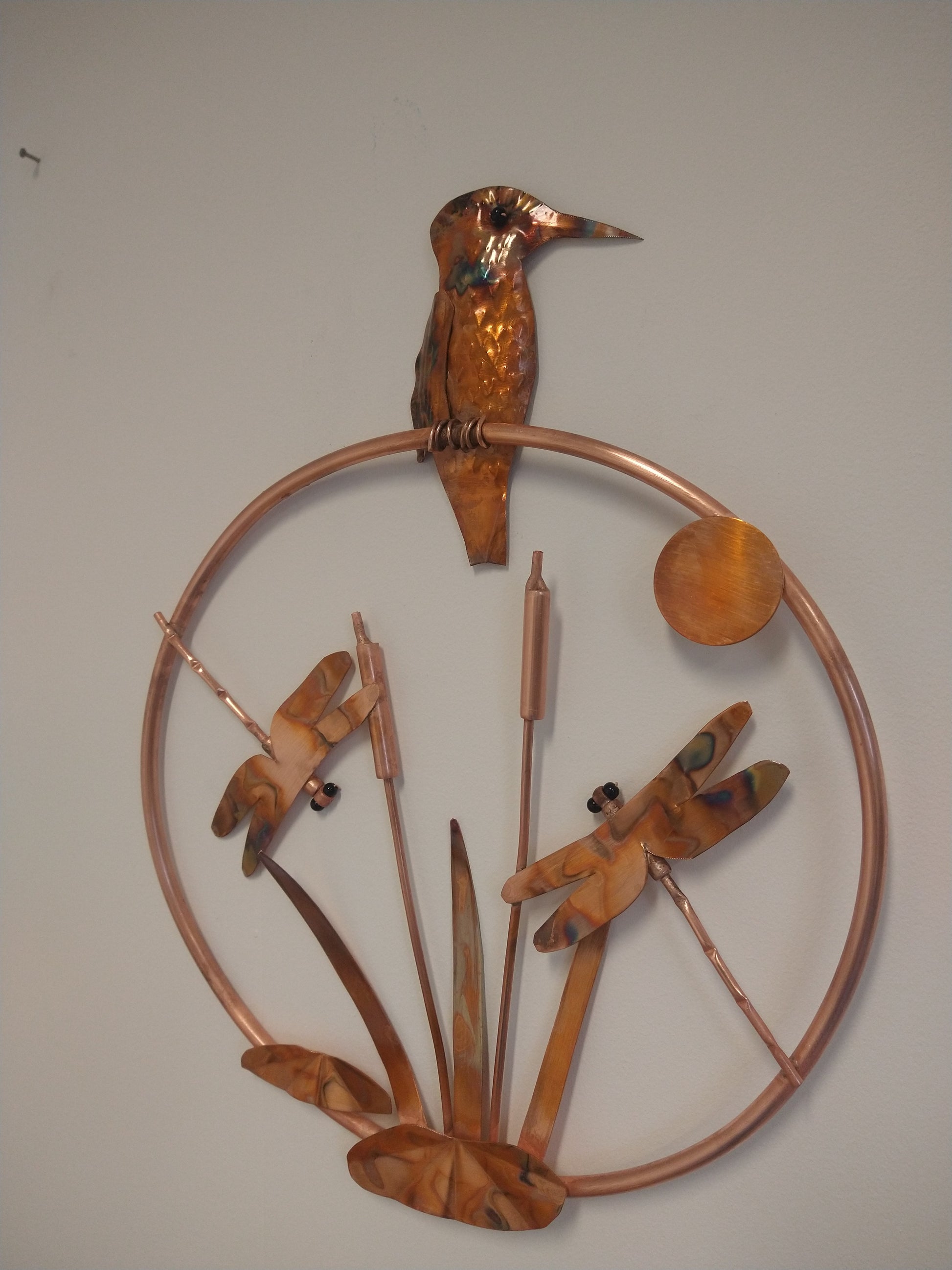Kingfisher and dragonflies wall art - Deshca Designs