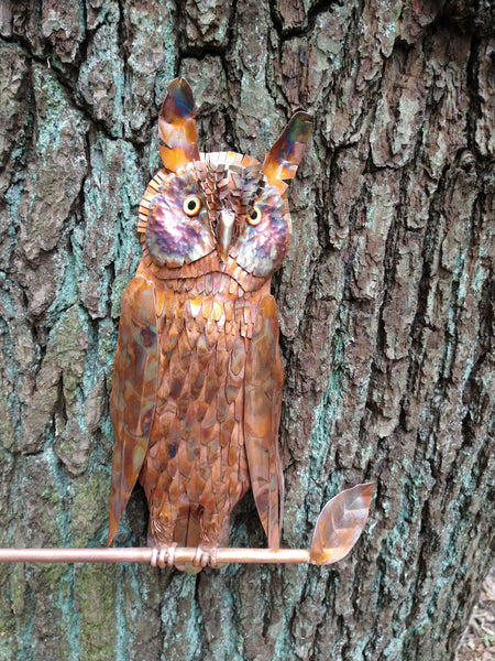 Long-eared owl wall hanging