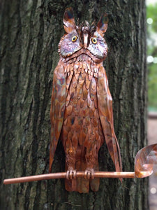 Long-eared owl sculpture