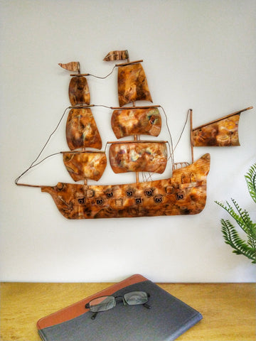 Copper Galleon wall hanging