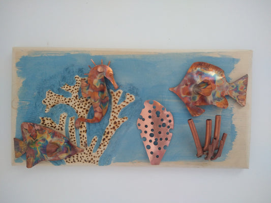 Tropical fish wall art - Deshca Designs