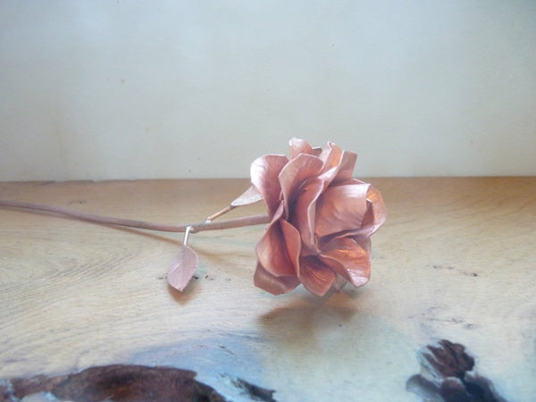 Copper rose, 15th wedding anniversary, 7th anniversary, Valentine love gift, copper gift - Deshca Designs
